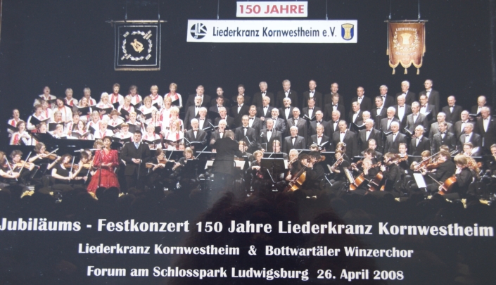 Liederkranz Kornwestheim: Plakat Jubiläumskonzert 2008